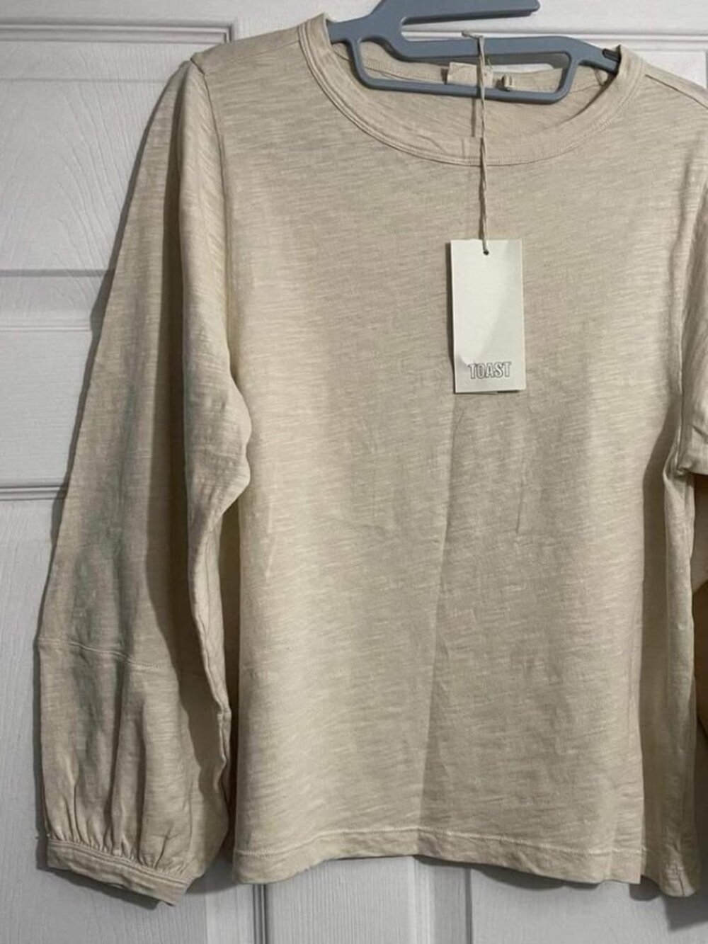 BNWT Toast Slub Tee in White Pepper XS